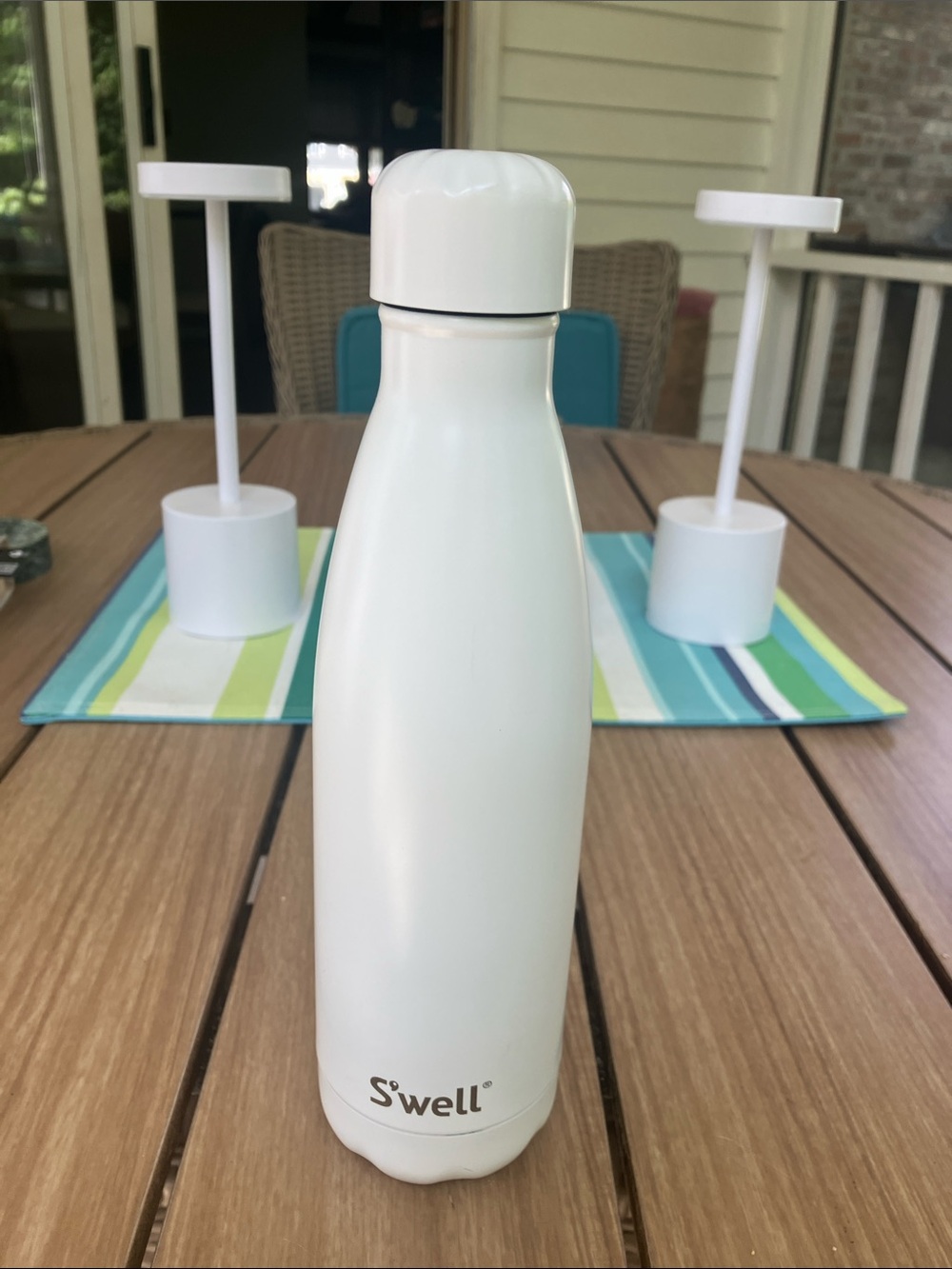S'well White Insulated Stainless Bottle